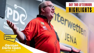 MATCH DART MADNESS  Day Two Afternoon Highlights  2023 German Darts Open [upl. by Hilton671]