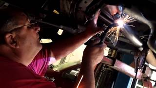 How to do a Weld on Exhaust Pipe [upl. by Aynos]