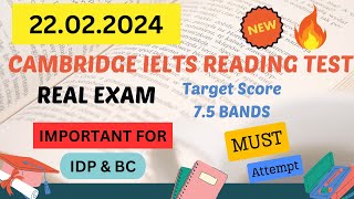 general ielts reading practice test 2024 with answers  cambridge [upl. by Mcclees219]