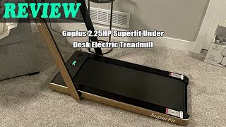 Goplus 225HP Superfit Under Desk Electric Treadmill Review 2024 [upl. by Spaulding]