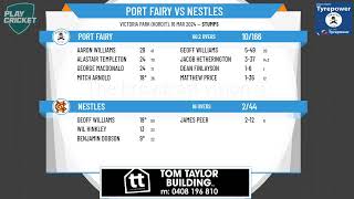 Warrnambool amp District CA  Sungold Div 1  GRAND FINAL  Port Fairy v Nestles  Day 1 [upl. by Adeuga]