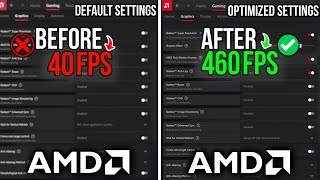 AMD RADEON SETTINGS 🔧BEST AMD SETTINGS To Boost FPS For Gaming amp Performance  Updated 2024 [upl. by Drarig]