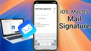 How to Add Mail Signature on iPhone and Mac [upl. by Yeneffit]