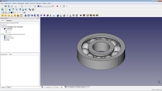 FreeCAD Tutorial 12  Kugellager [upl. by Sumahs]