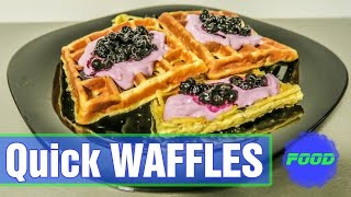 HOMEMADE RECIPE EASY WAFFLES │BODYBUILDING│Zdravý recept Domáce vafle [upl. by Leiuqese]