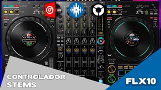 PIONEER DDJFLX10 prueba con Serato Rekordbox y Virtual dj [upl. by Sidnal427]