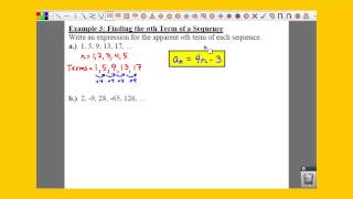 PC 81 Notes Example 3  Finding the nth Term of a Sequence [upl. by Aicened]