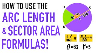 Circle Sectors  Areas and Arc Lengths  Grade 6 Series  GCSE Maths Tutor [upl. by Nylaj37]