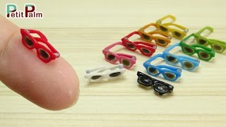 DIY Miniature Sunglasses （actually works） Petit Palm [upl. by Elenore785]