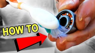 HOW TO CLEAN SKATEBOARD BEARINGS [upl. by Adlei455]