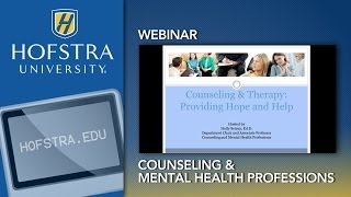 Webinar Counseling amp Mental Health Professions [upl. by Florian873]