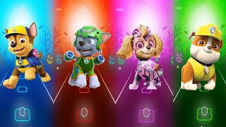 Skye 🆚 Chase 🆚 Marshall 🆚 Ryder 🎶 Tiles Hop EDM Rush [upl. by Benzel138]