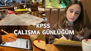 KPSS Çalışma Günlüğüm 36  Sonunda cafede ders çalışıyorum ☕️ kpss kpss2024 kpsslisans [upl. by Billmyre]