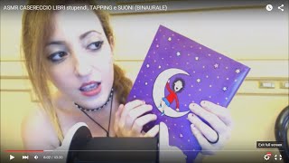 ASMR CASERECCIO LIBRI stupendi TAPPING e SUONI BINAURALE [upl. by Ahsinek565]