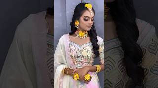 Haldi makeup Look makeup makeupreel makeuptransition [upl. by Al949]