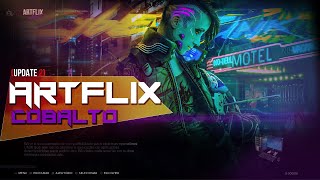 ARTFLIX COBALTO  Newest Theme Update for RETROBAT EMUELEC and BATOCERA [upl. by Ruthanne]