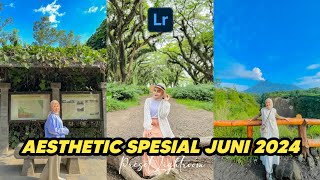 FREE 50 PRESET LIGHTROOM  AESTHETIC SPESIAL JUNI 2024  LIGHTROOM TUTORIA [upl. by Nairad482]