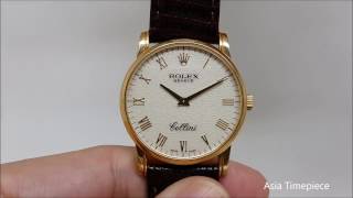 Rolex Cellini 18K Gold Computer Dial Ref 5116 Year 2007 [upl. by Hbaruas]