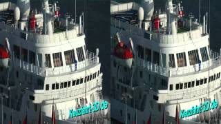 3DVideo Expeditionsschiff MS Bremen HapagLloydFlotte am 04092012 in Hamburg Hafencity [upl. by Eemyaj115]