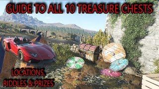 Forza Horizon 4  ALL 10 Treasure Hunt Locations  Fortune Island GUIDE [upl. by Lyon232]