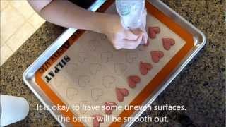 How to make heart macaron from Veras Cookbook [upl. by Aloz730]