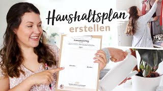 Putzplan erstellen Haushalt stressfrei organisieren mit Kind  VORLAGE [upl. by Lorine316]