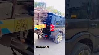 Scorpio S12 vs Truck सब खत्म 😱😱scorpio shortvideo shorts truck [upl. by Sukramal]