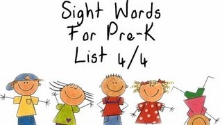 PreKindergarten Sight Words List 44 [upl. by Chrissie]