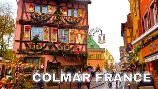 Colmar France  Colmar Christmas Market  4K Walk in the Fairytale Town of France [upl. by Zelde]