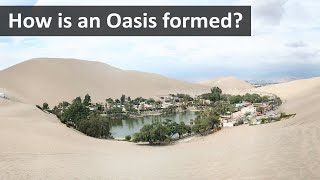 How is an Oasis formed  Geography terms for UPSC IAS CDS NDA SSC CGL [upl. by Ordnagela369]