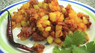 PAPAS CON CHORIZO  CHORIZO CON PAPAS  RECETA FACIL [upl. by Adnilreb]