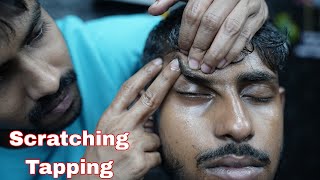 ASMR Heavy Oil Forehead Tapping Massage  ASMR Oily Head Massage  ASMR Scratching Head  Neck Crack [upl. by Christensen]