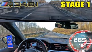 STAGE 1 BMW M340i is LEGAL LOUD amp FAST on the AUTOBAHN [upl. by Ojahtnamas33]