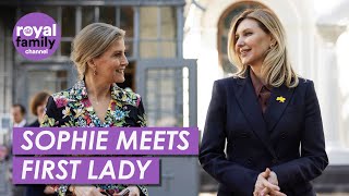 Sophie Meets First Lady Olena Zelenska on Ukraine visit [upl. by Resiak147]