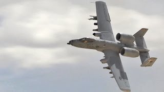 Thrilling Sight and Sound A10 Warthog Low Altitude Pass [upl. by Bradstreet]