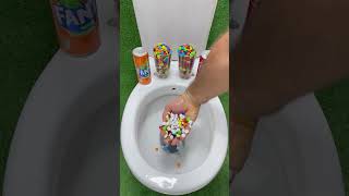 Experiment Popular Sodas VS Coca Cola of Fanta and Mentos in the Toilet [upl. by Clover980]