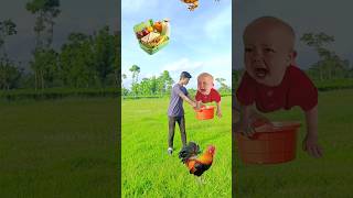 2 October 2024Flying crying babies Catching vs hen parrot amp puppy vs yellow lizard  Funny vfx [upl. by Hsevahb]