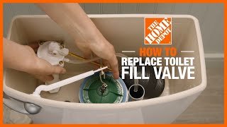 How to Replace a Toilet Fill Valve  Toilet Repair  The Home Depot [upl. by Debbie934]