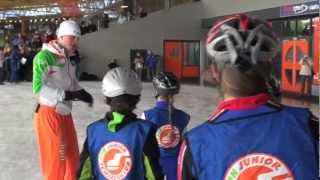 Clinic met wereldkampioen schaatsen Sven Kramer [upl. by Aan979]