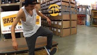 Skateboarding Trick Tips  Switch Kickflip [upl. by Cozza]