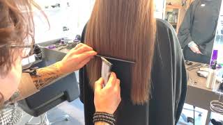 Comment faire une coupe sur cheveux long en moins de 5 minutes [upl. by Niarbo72]