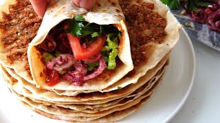 Ev Yapımı Lahmacun Tarifi ✅ Tavada Lahmacun Nasıl Yapılır 51 [upl. by Guenzi]