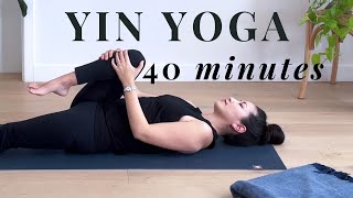 Yin Yoga 40 Minute  Evening Yoga  Deep Stretch amp Relaxation Yoga [upl. by Aicenav]