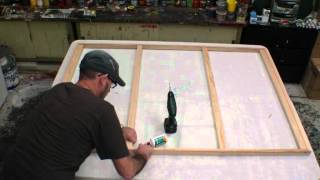 HOW TO MAKE A STRETCH CANVAS FREE LESSON Learn how to make a large canvas art [upl. by Odicalp]