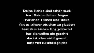 die perfekte welle  lyrics [upl. by Salli]