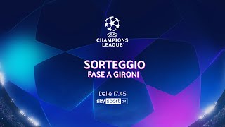 Sorteggi Champions League 20232024 LIVE i gironi in diretta streaming [upl. by Plank950]