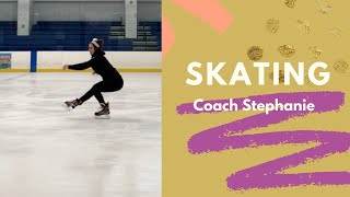 How to look like a figure skater in hockey skates 😂😭 skate skating hockey figureskating [upl. by Medlin]