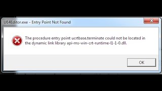 حل مشكلة the procedure entry point apimswincrtruntimel110 [upl. by Charry]