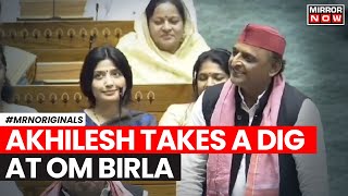 Akhilesh Yadav Lok Sabha Speech  Akhileshs Sharp Attack On Om Birla Goes Viral  English News [upl. by Annabela]