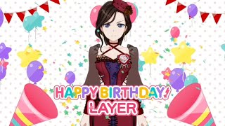 BanG Dream EN 0113 LAYER Wakana Rei Birthday 🎤🥛🍯🥳 Opening amp Area Conversation 2024 [upl. by Amikay]